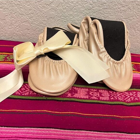 Rescueflats Shoes - 4 PAIR NEW RESCUEFLATS Wedding Foldable Comfort Satin Pink Slippers Large
